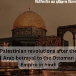 Palestinian revolutions after the Arab betrayal to the Ottoman Empire in hindi