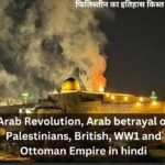 Arab Revolution, Arab betrayal of Palestinians, British, WW1 and Ottoman Empire in hindi