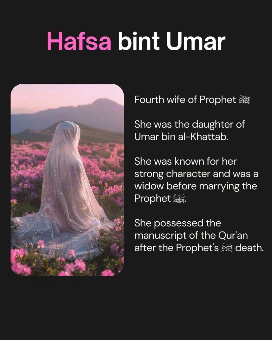 wives of prophet muhammad and short biography